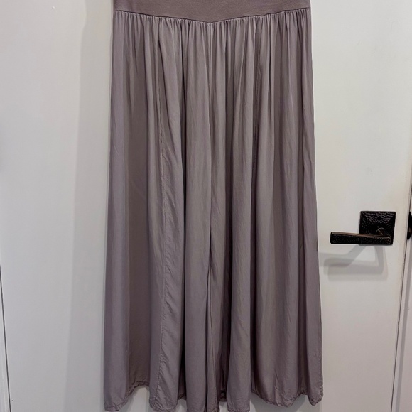 M Made in Italy taupe palazzo pants-M - Picture 2 of 3